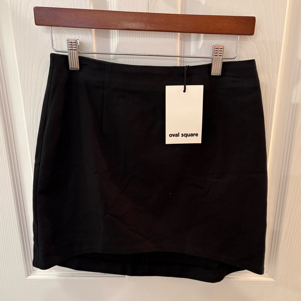 Black Oval Square Women's Skirt